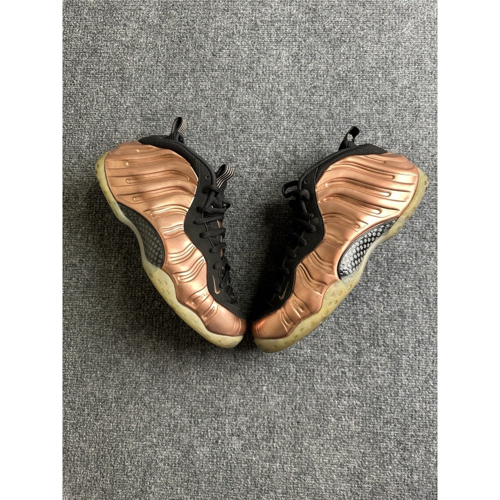 Men's 2024 Nike Air Foamposite One Metallic Copper Black Sneakers, Size US 12